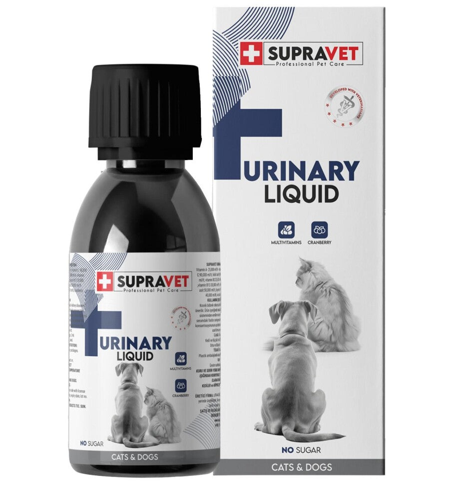 Supravet Urinary Kedi Ve Köpek İçin İdrar Sağlığı Sistem Destekleyici Sıvı Damla 100 ML | SRC: Barcode: 8680589182780